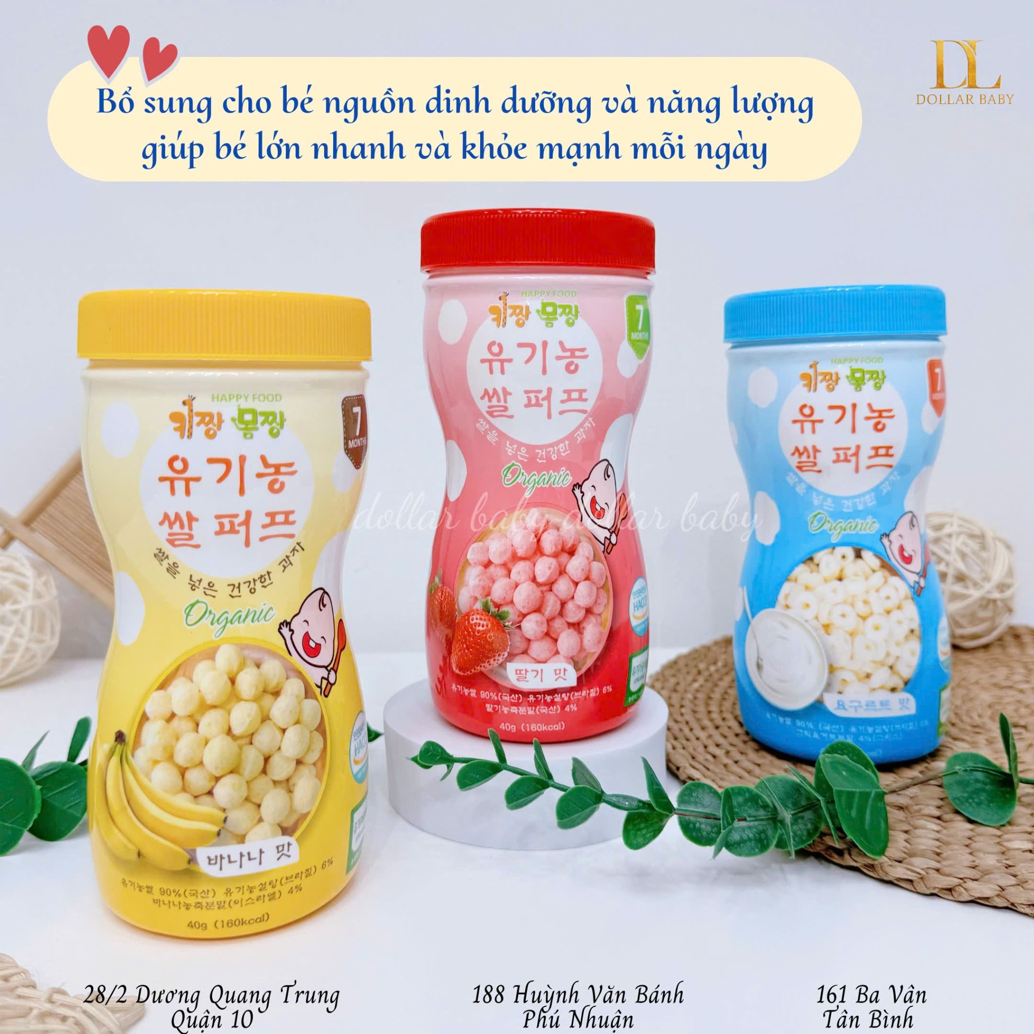  Bánh Gạo Bi Tan Organic Happy Food ( 7m+) 