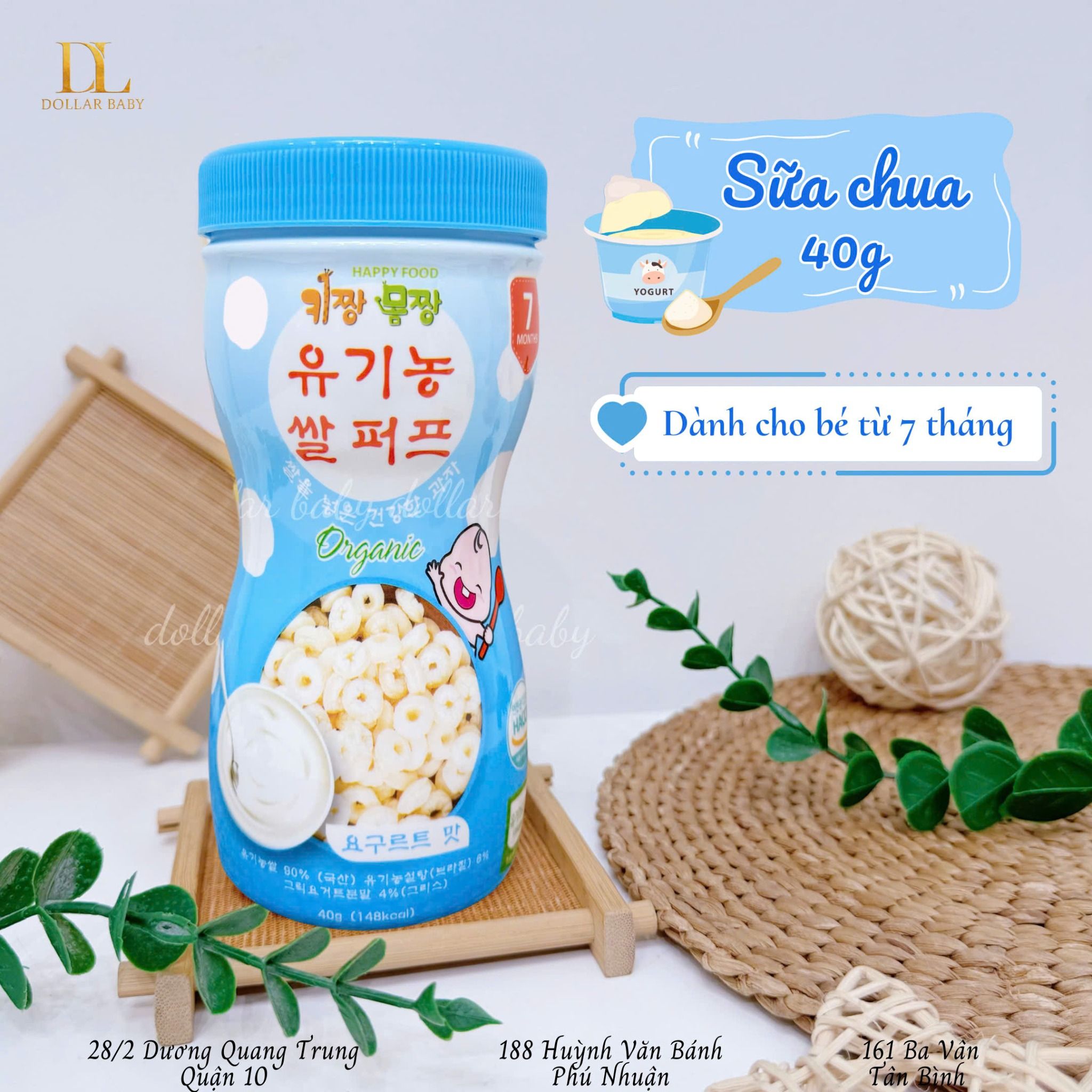  Bánh Gạo Bi Tan Organic Happy Food ( 7m+) 