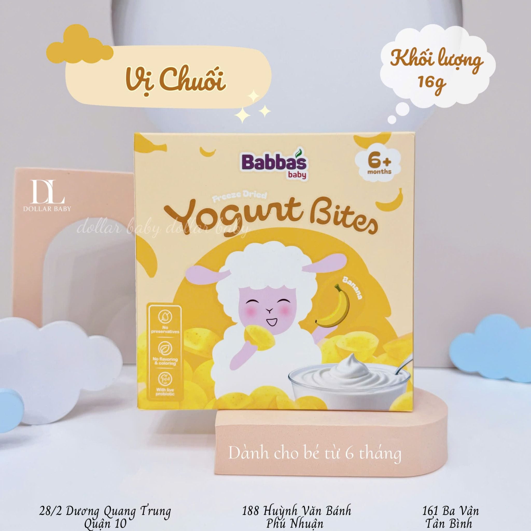  Sữa Chua Sấy Lạnh Babba's ( 6m+ ) 
