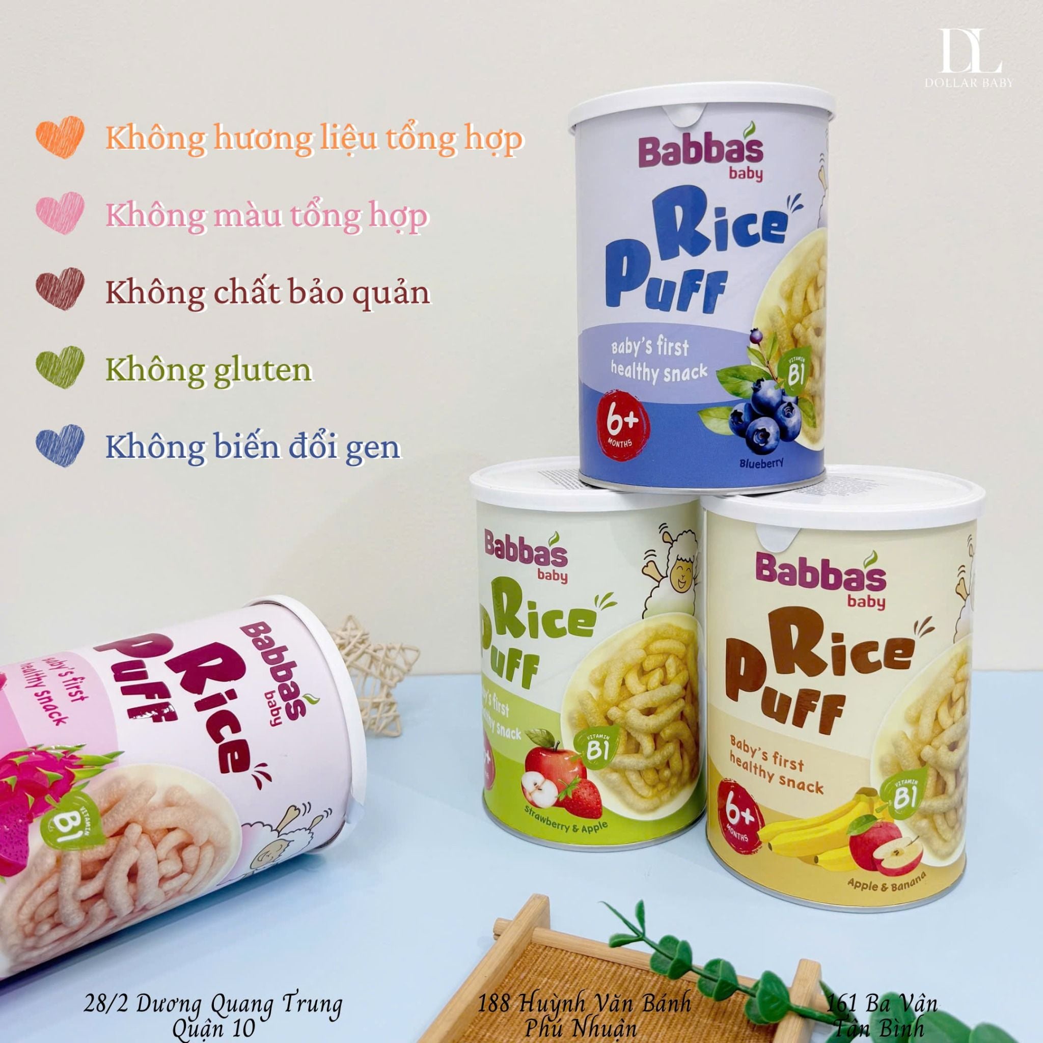  Bánh Gạo Ăn Dặm Babba's Malaysia ( 6m+) 