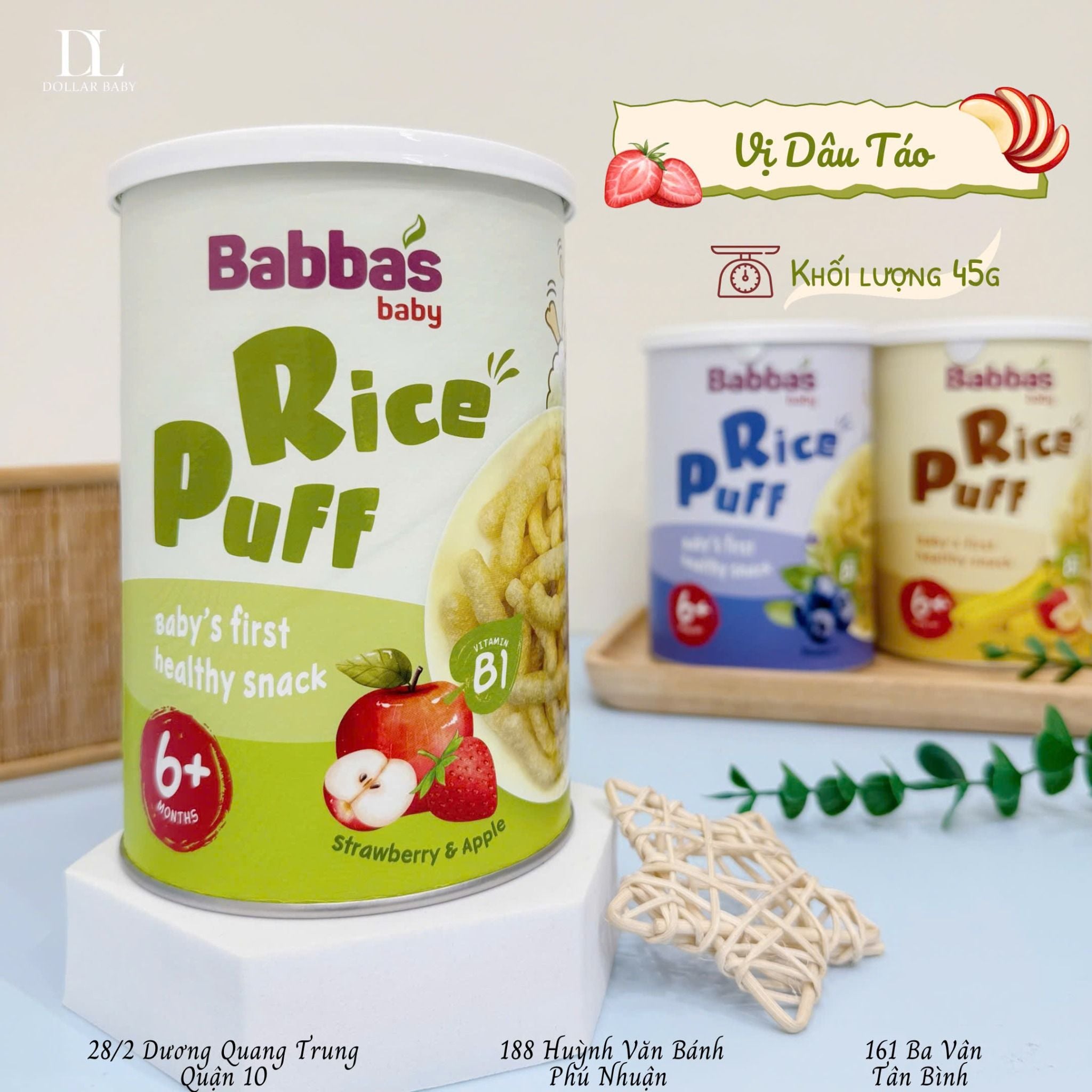  Bánh Gạo Ăn Dặm Babba's Malaysia ( 6m+) 