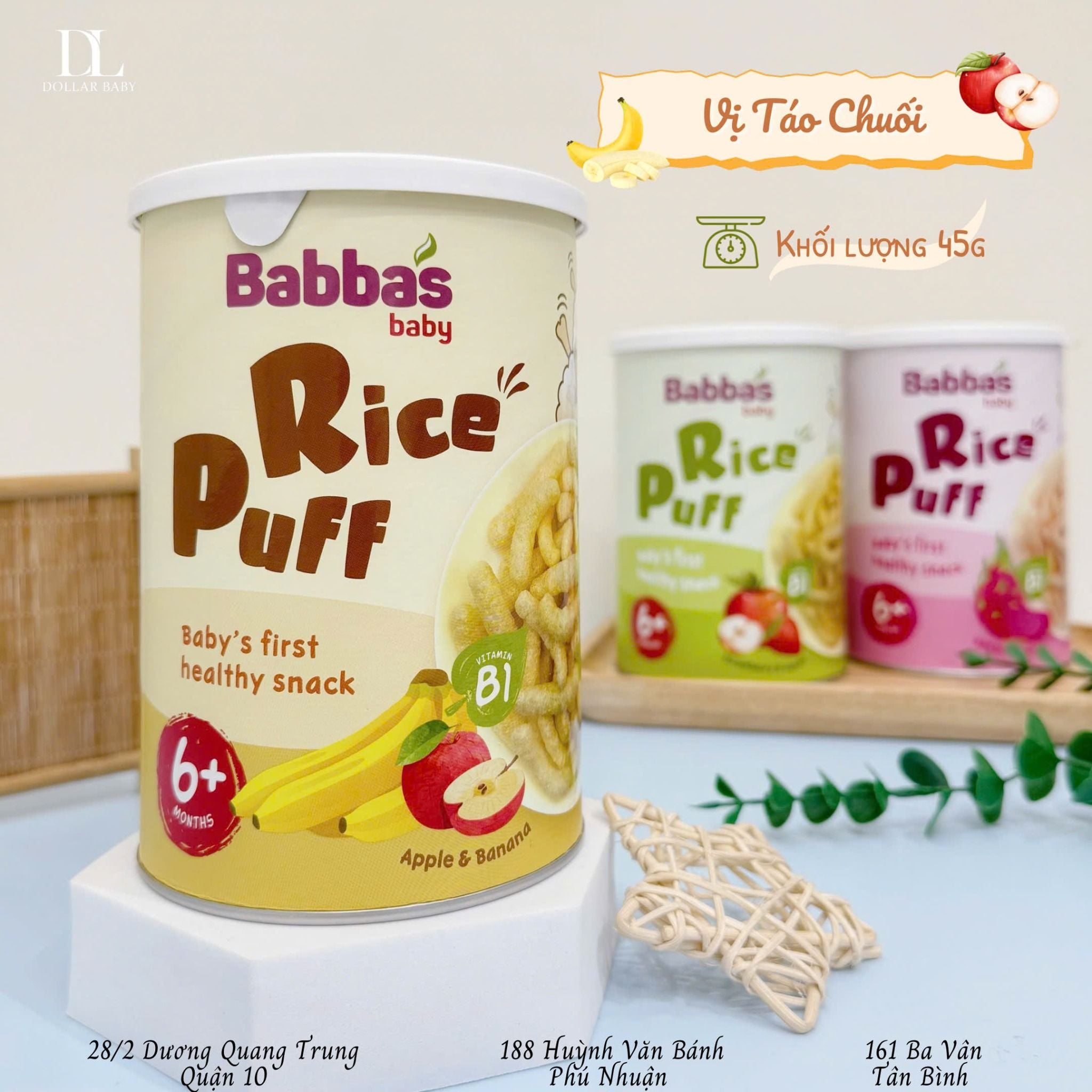  Bánh Gạo Ăn Dặm Babba's Malaysia ( 6m+) 