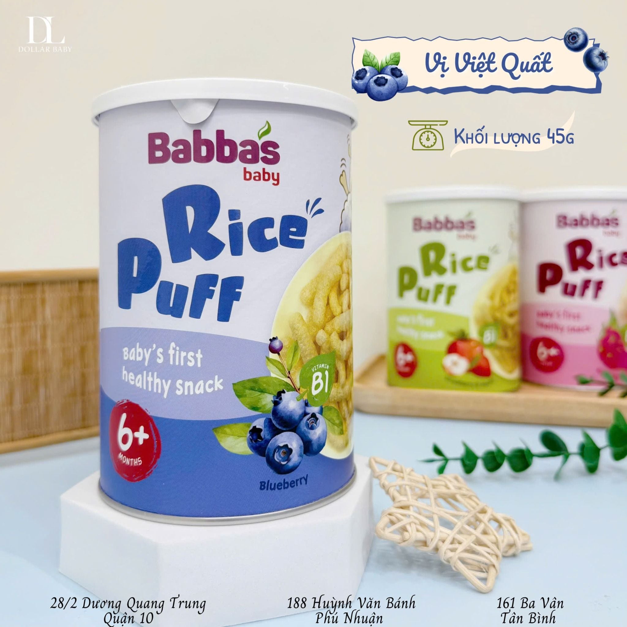 Bánh Gạo Ăn Dặm Babba's Malaysia ( 6m+) 