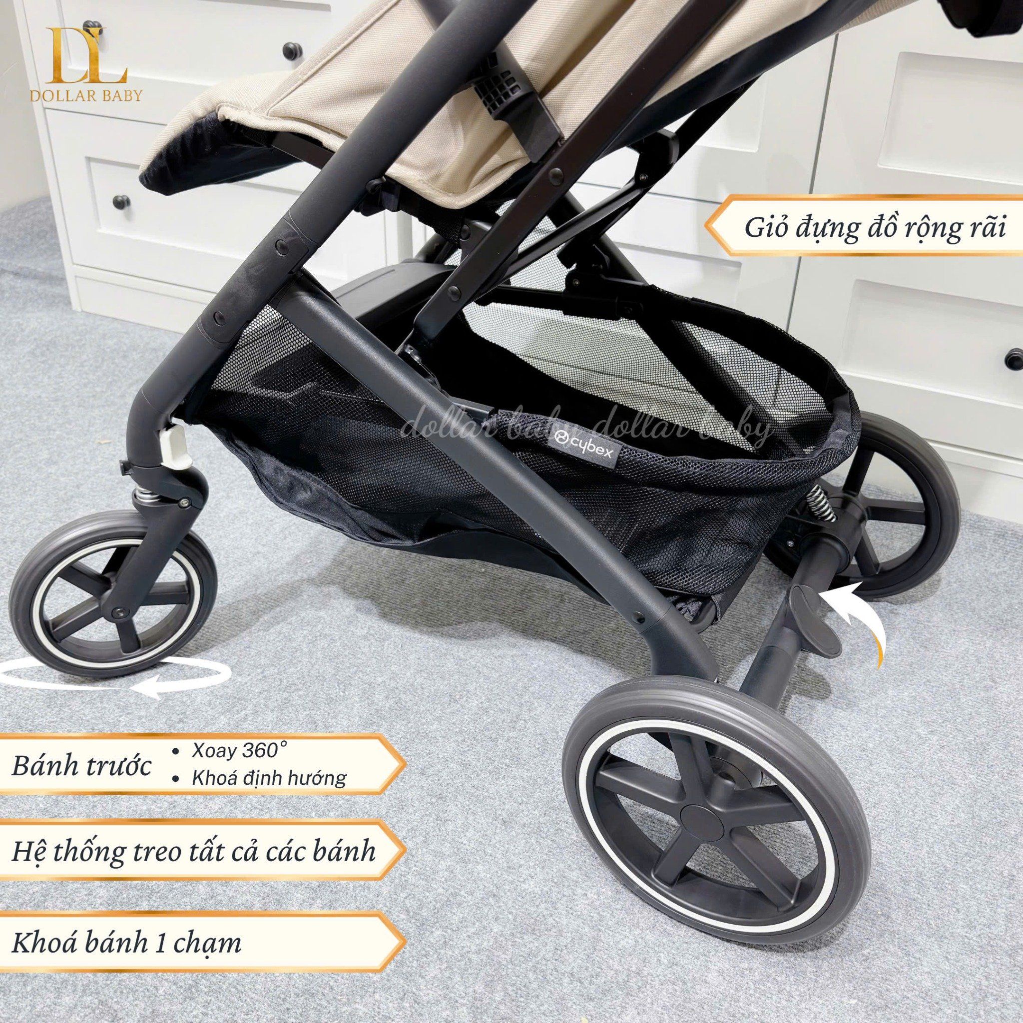  Xe Đẩy Gấp Gọn Cybex Beezy 