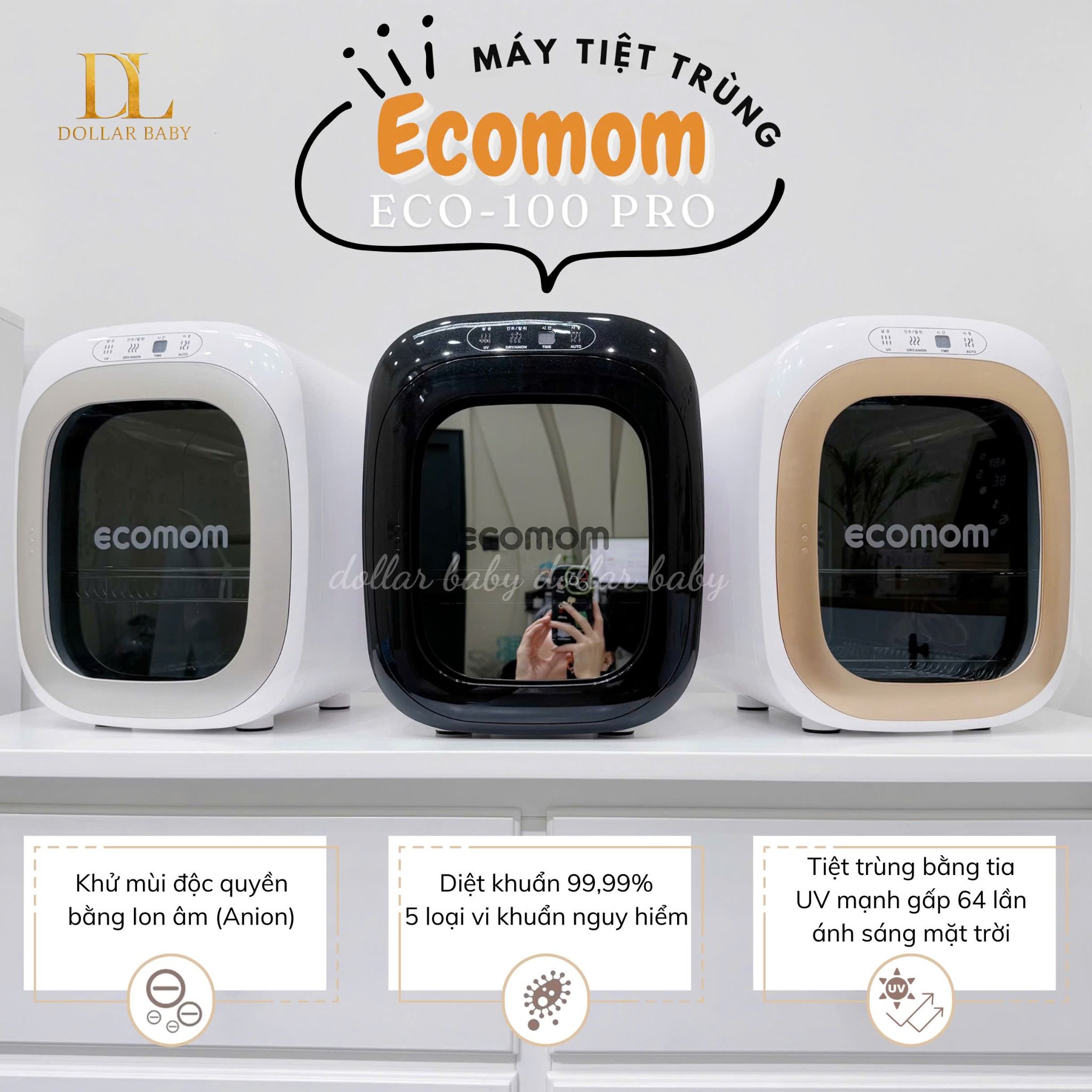  ECOMOM - Máy tiệt trùng UV - ECO-100 Pro 
