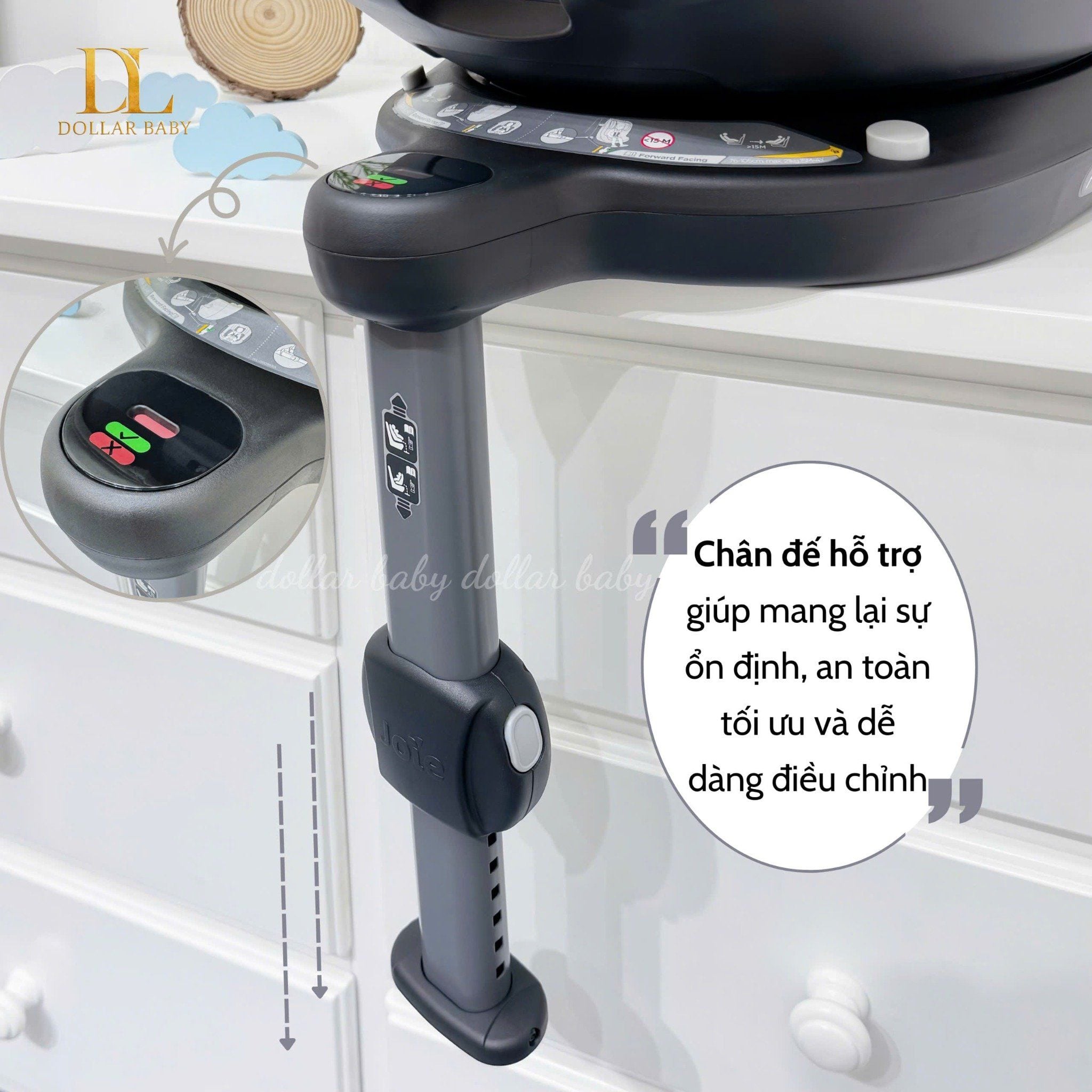  Ghế ô Tô Joie i-Pivot 360 ISOFIX 