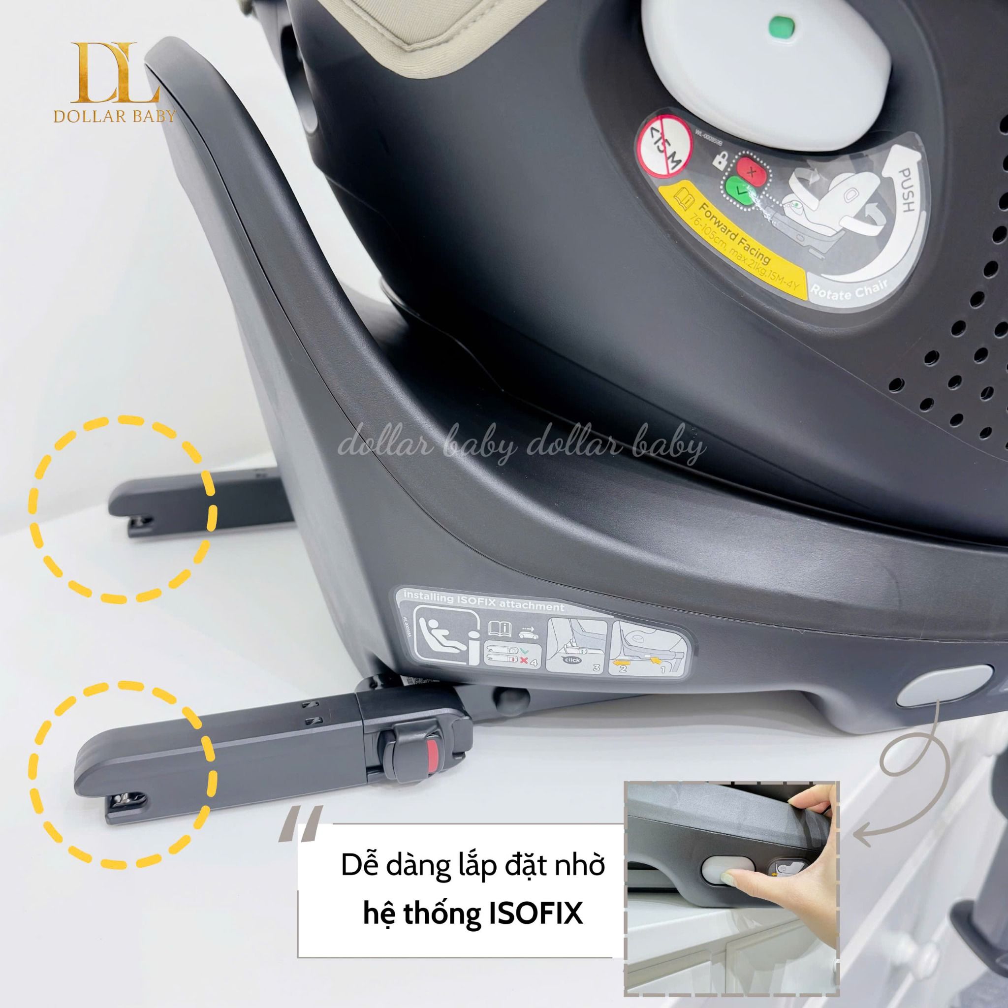  Ghế ô Tô Joie i-Pivot 360 ISOFIX 