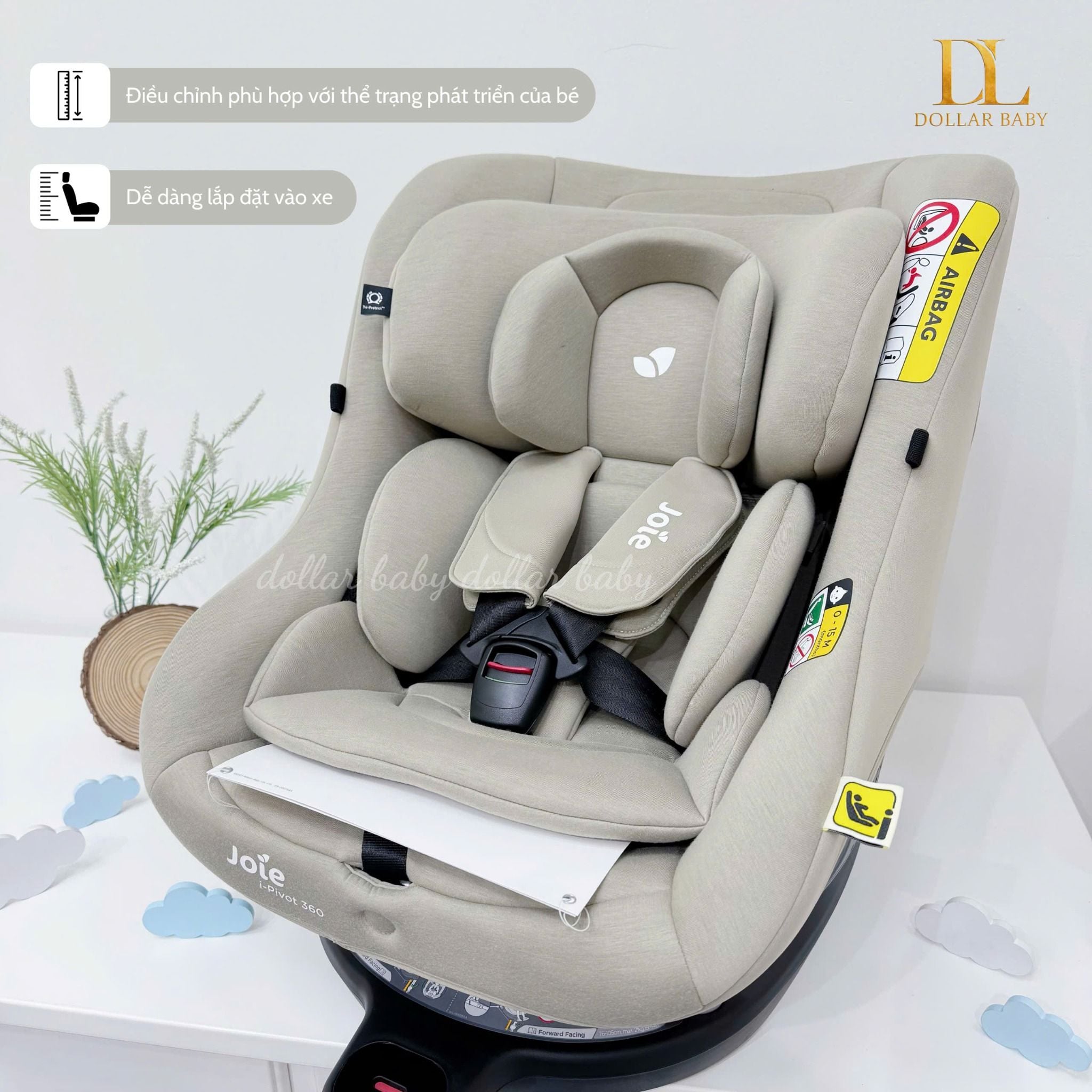  Ghế ô Tô Joie i-Pivot 360 ISOFIX 