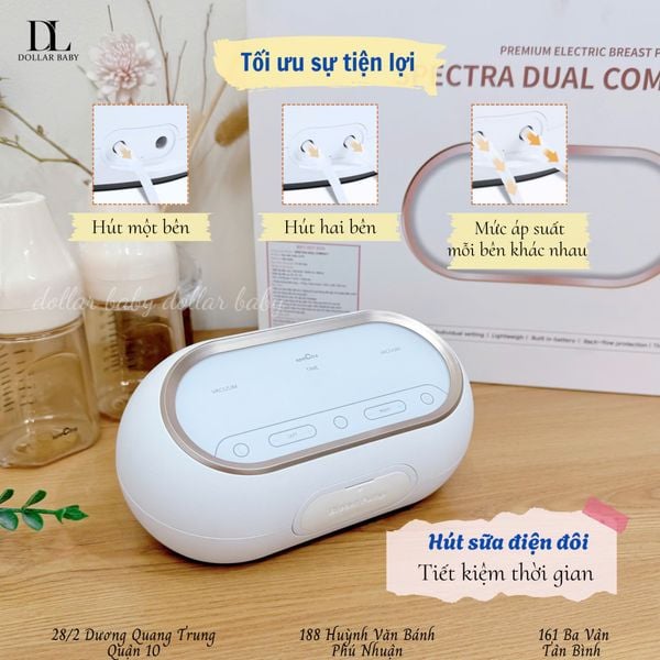  Máy hút sữa điện đôi Spectra - Dual Compact 