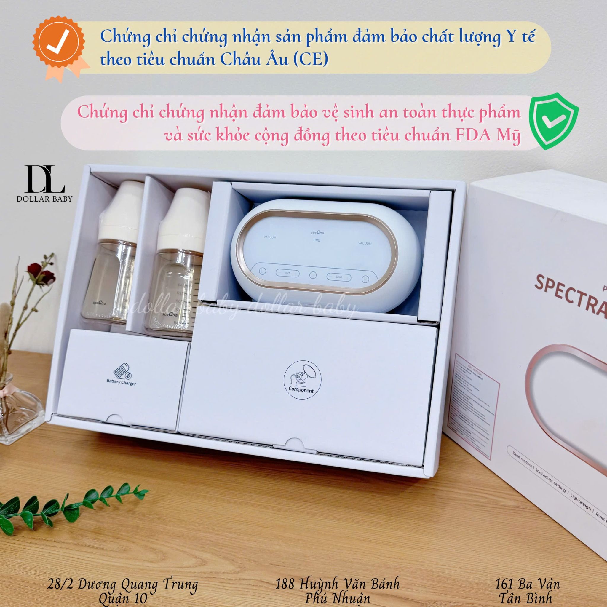  Máy hút sữa điện đôi Spectra - Dual Compact 