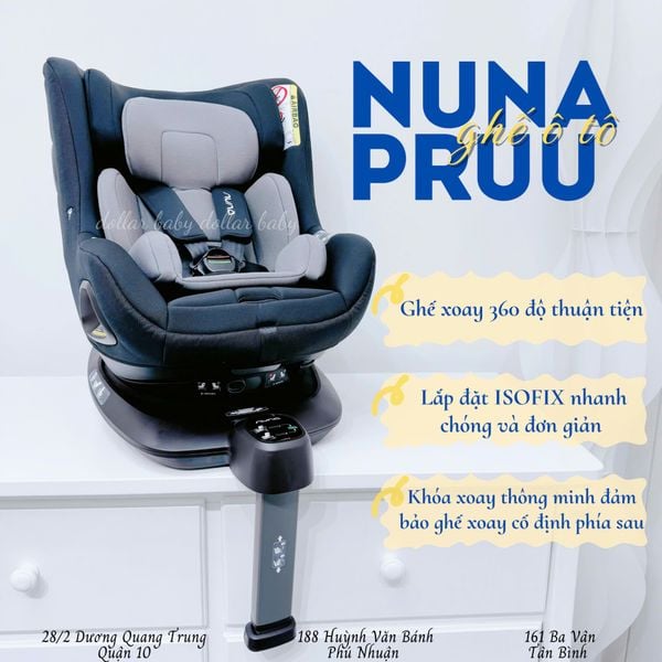  GHẾ NGỒI Ô TÔ NUNA PRUU 