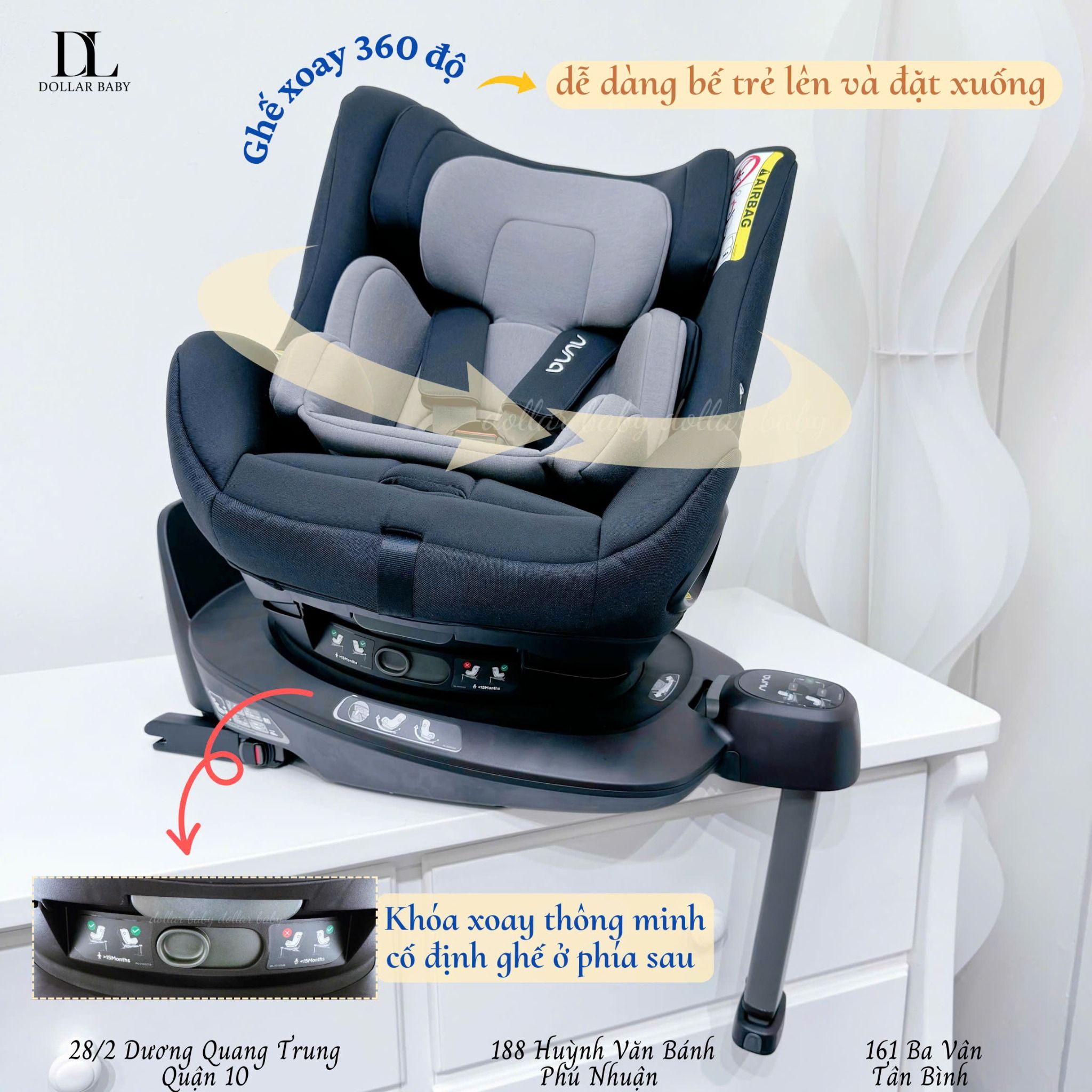  GHẾ NGỒI Ô TÔ NUNA PRUU 