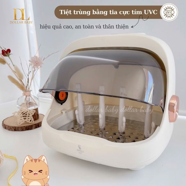  MOAZ BÉBÉ - Khay Úp Bình Sữa Tiệt Trùng - MB044 plus 