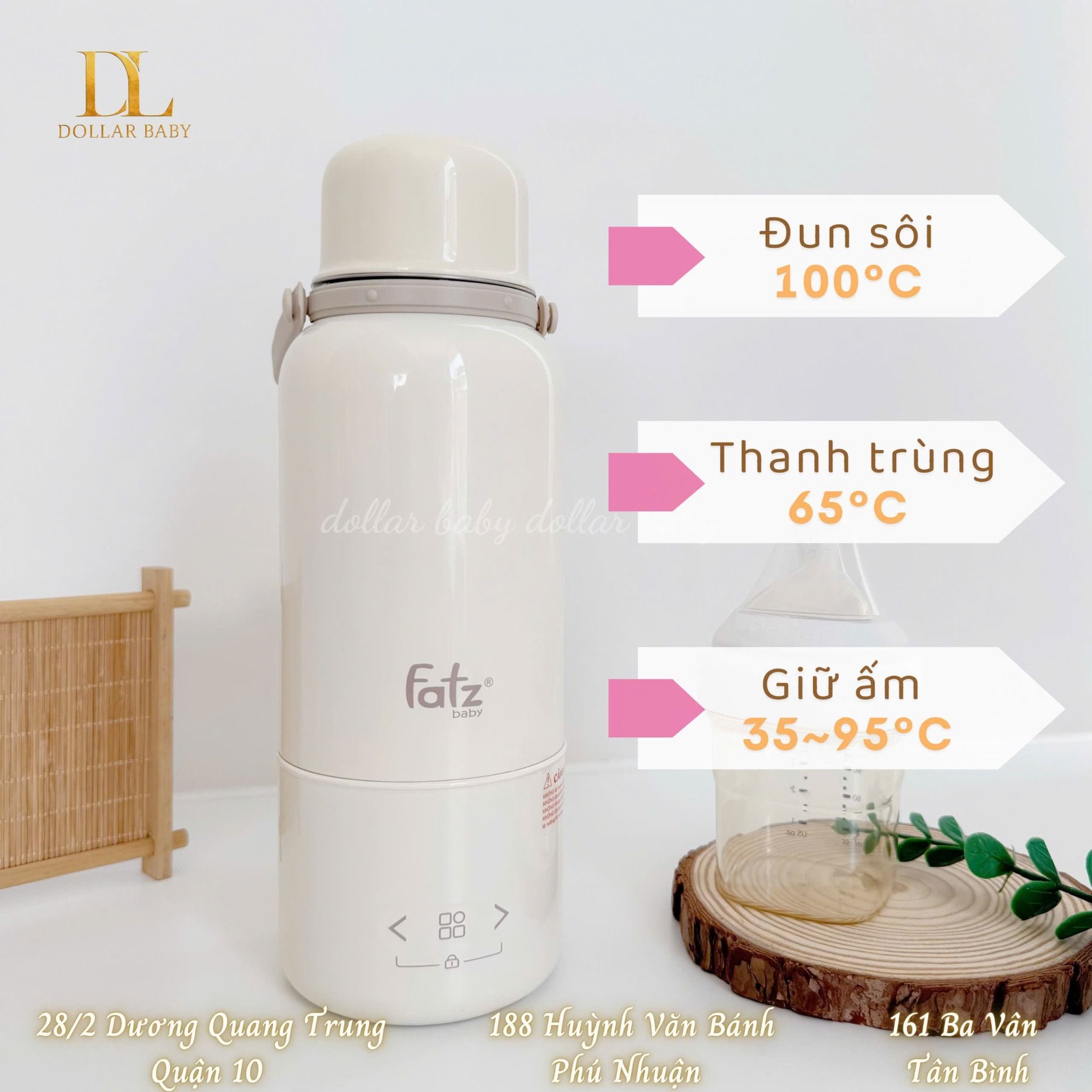  FATZ BABY - Bình đun và hâm nước pha sữa di động - Mini Smart 12 Plus 