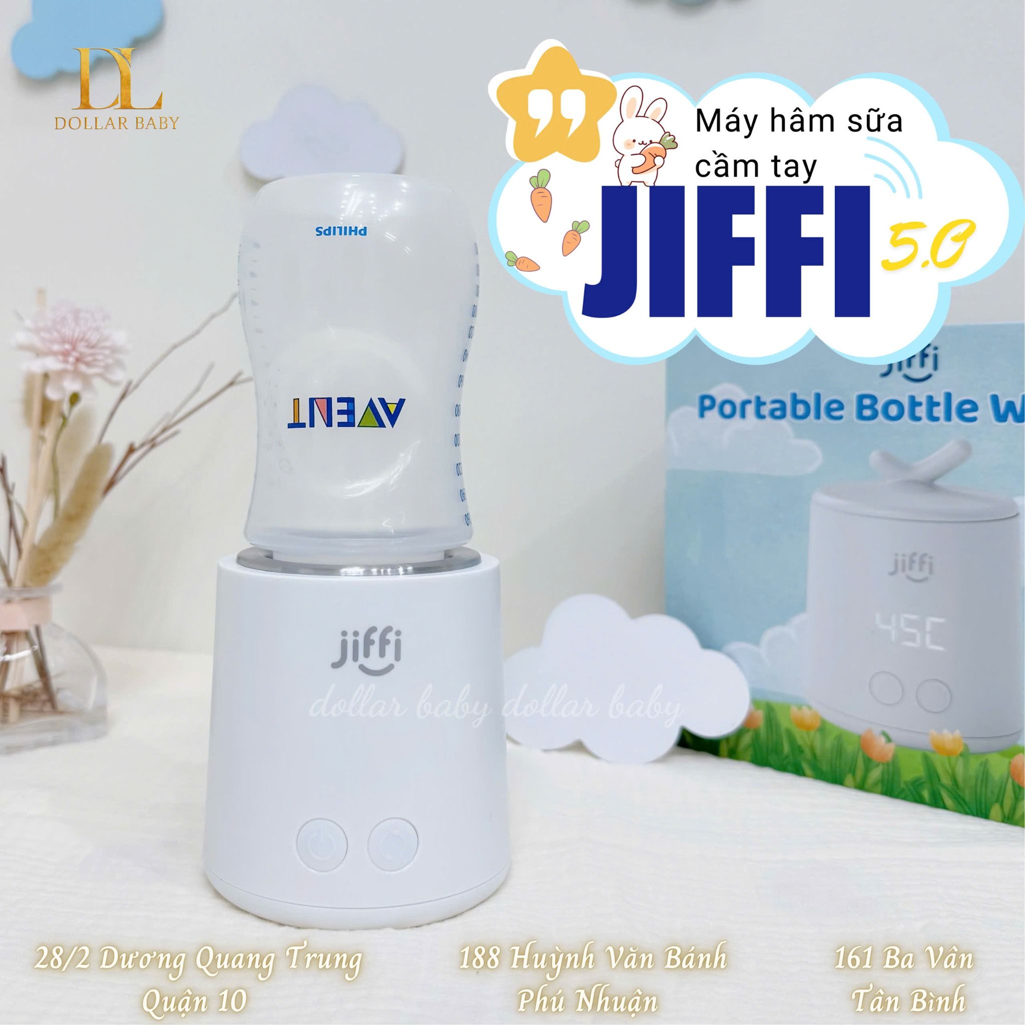  Máy hâm sữa cầm tay Jiffi 5.0 