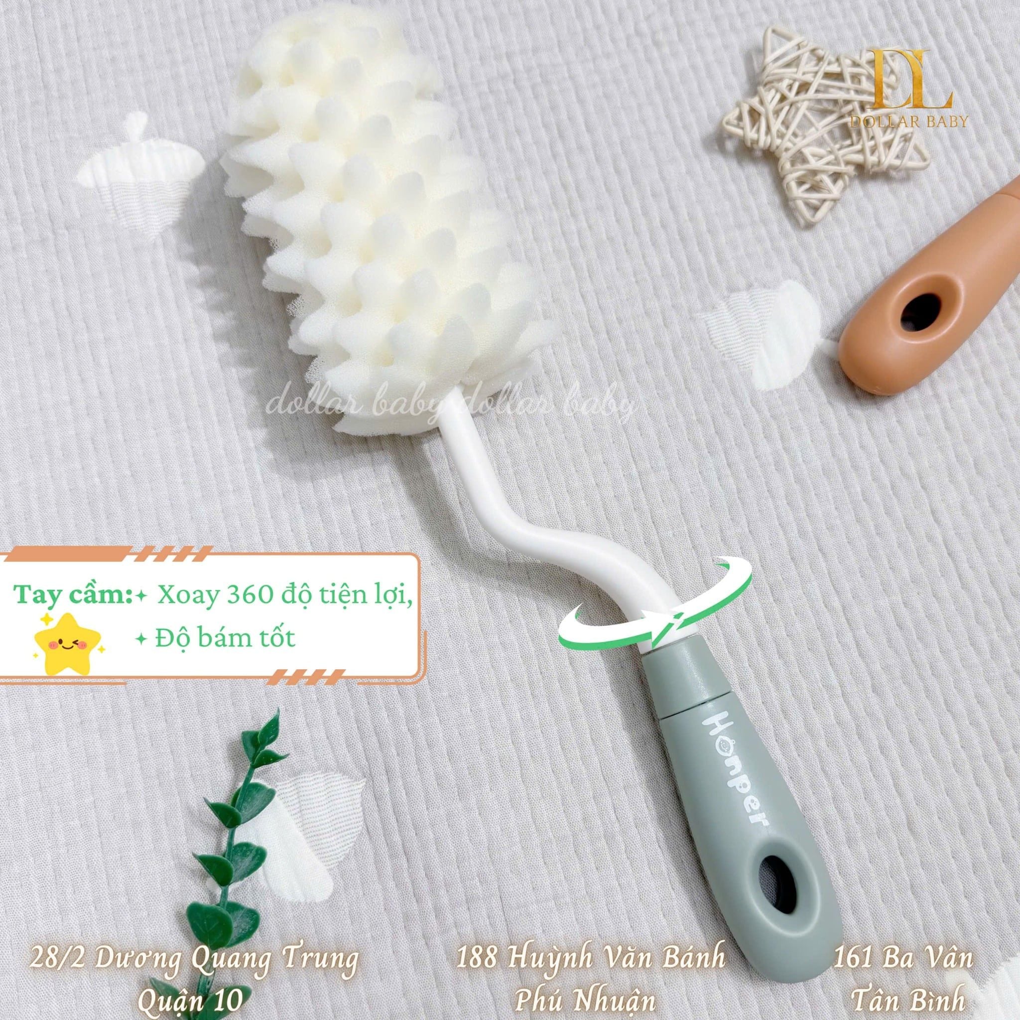  Set 2 Cọ Mút Xốp Honper - HP229 