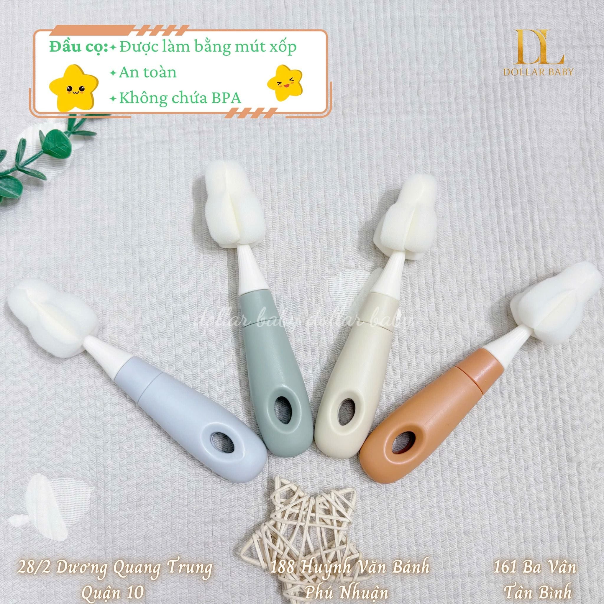  Set 2 Cọ Mút Xốp Honper - HP229 