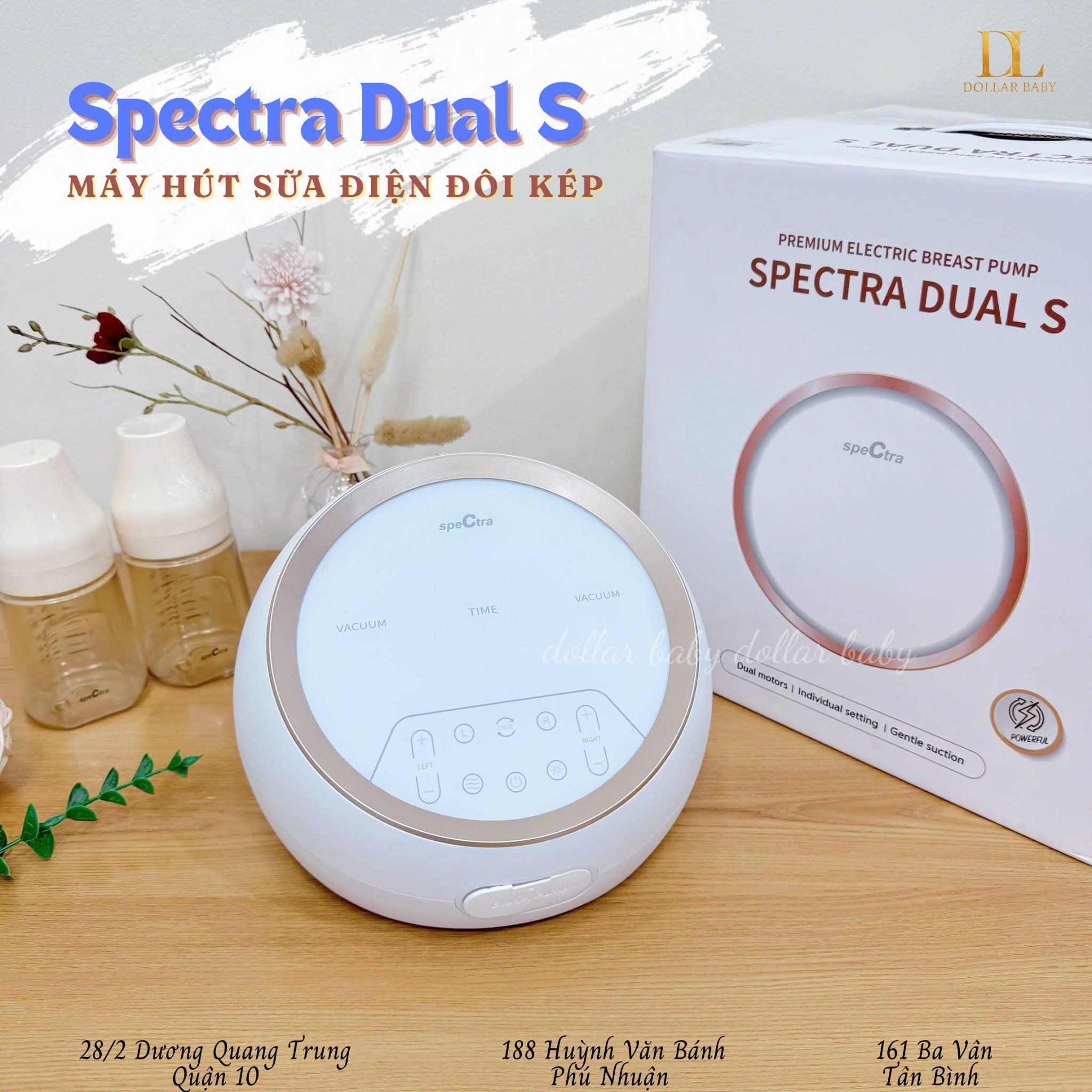  Máy hút sữa điện đôi Spectra - Dual S 