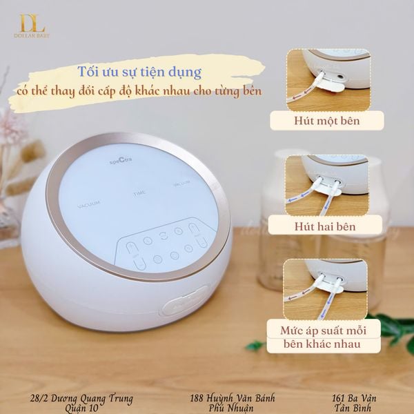  Máy hút sữa điện đôi Spectra - Dual S 