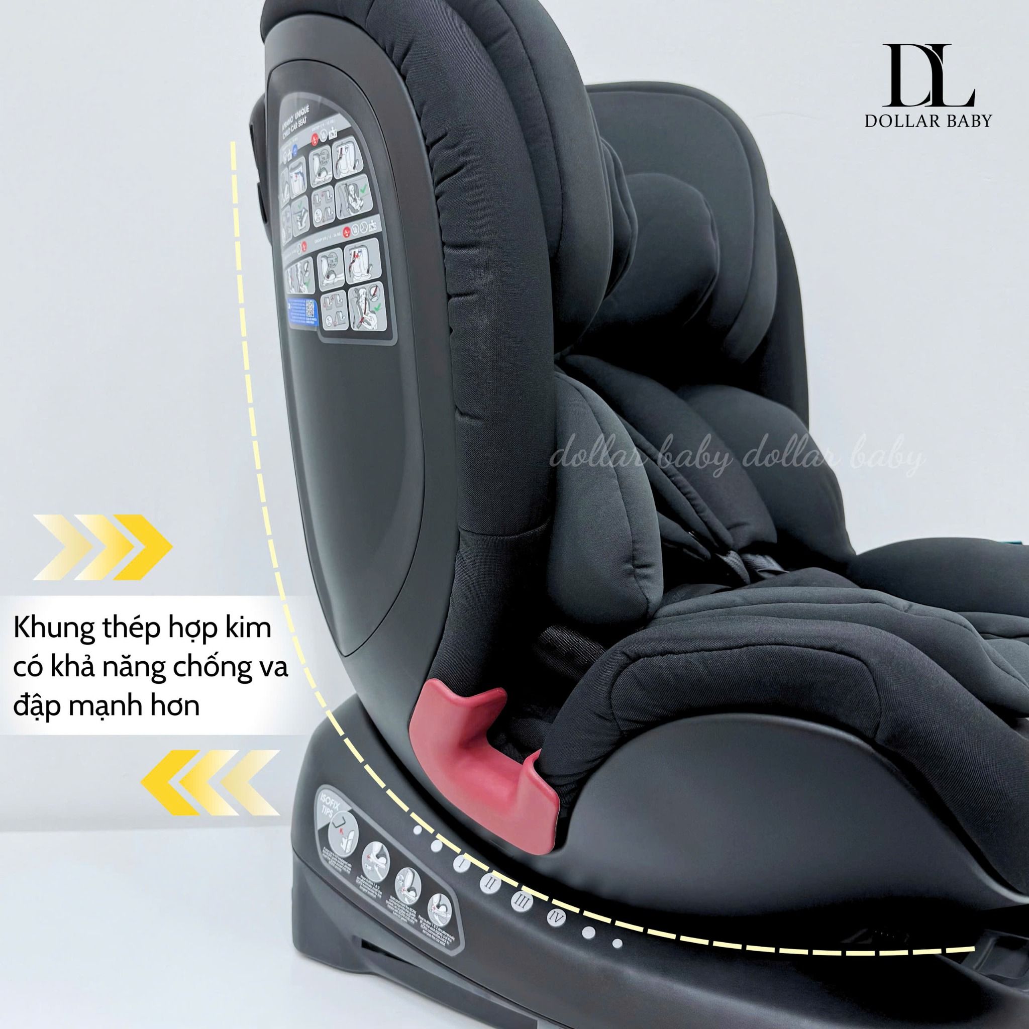  Ghế ngồi Ô Tô Cao Cấp Apramo Unique 360 Ghế 360° Isofix 