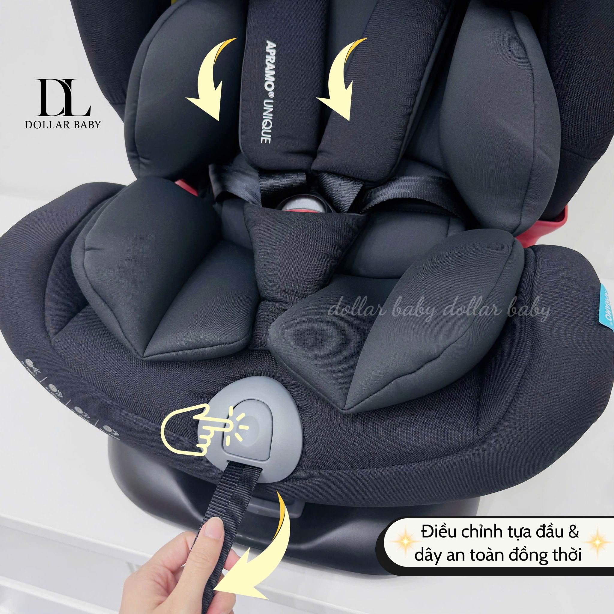  Ghế ngồi Ô Tô Cao Cấp Apramo Unique 360 Ghế 360° Isofix 