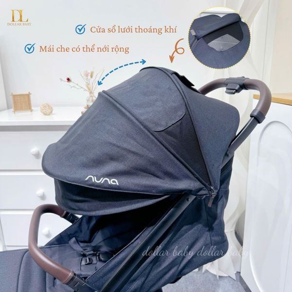  Xe Đẩy Gấp Gọn NUNA Trvl Lx - Caviar 
