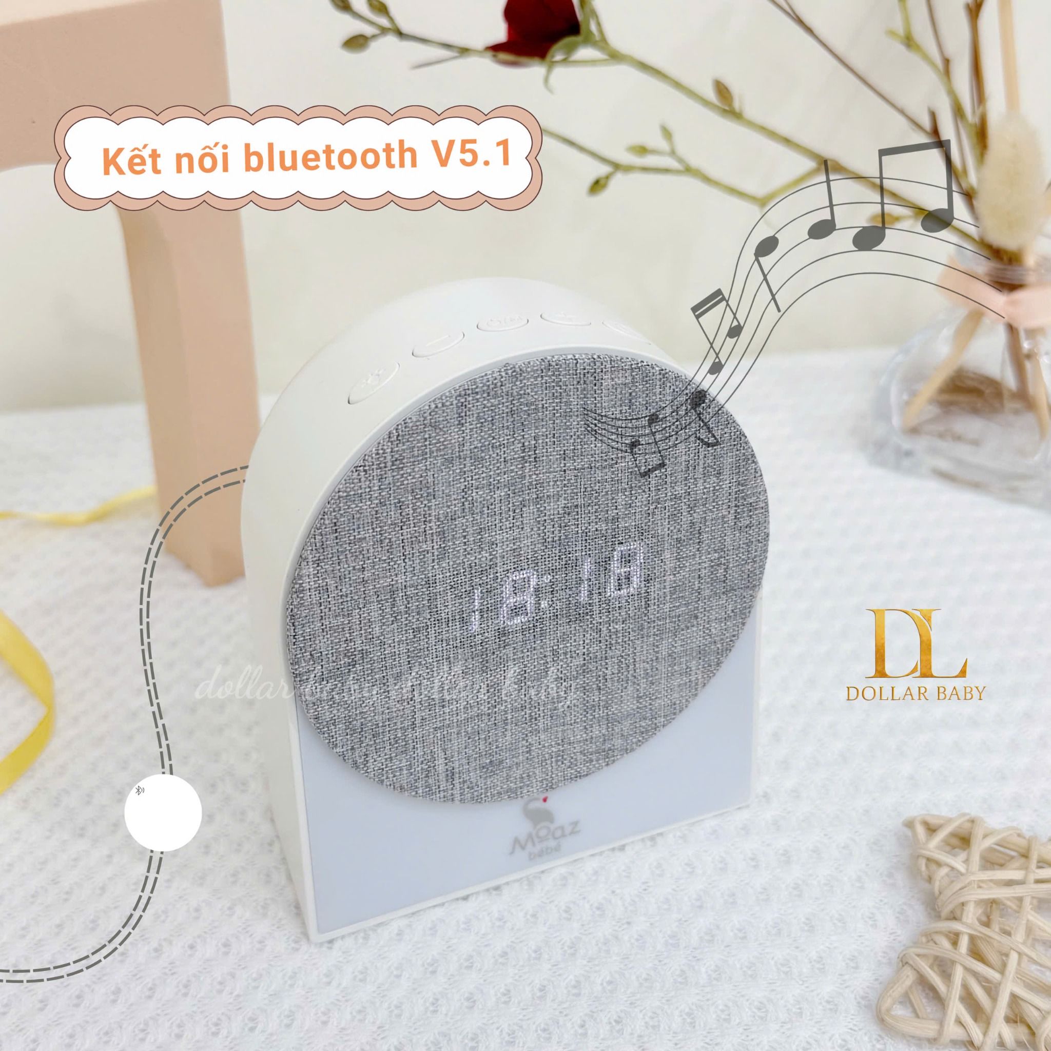  MOAZ BÉBÉ - Máy tạo tiếng ồn trắng 4 trong 1 - MB106 