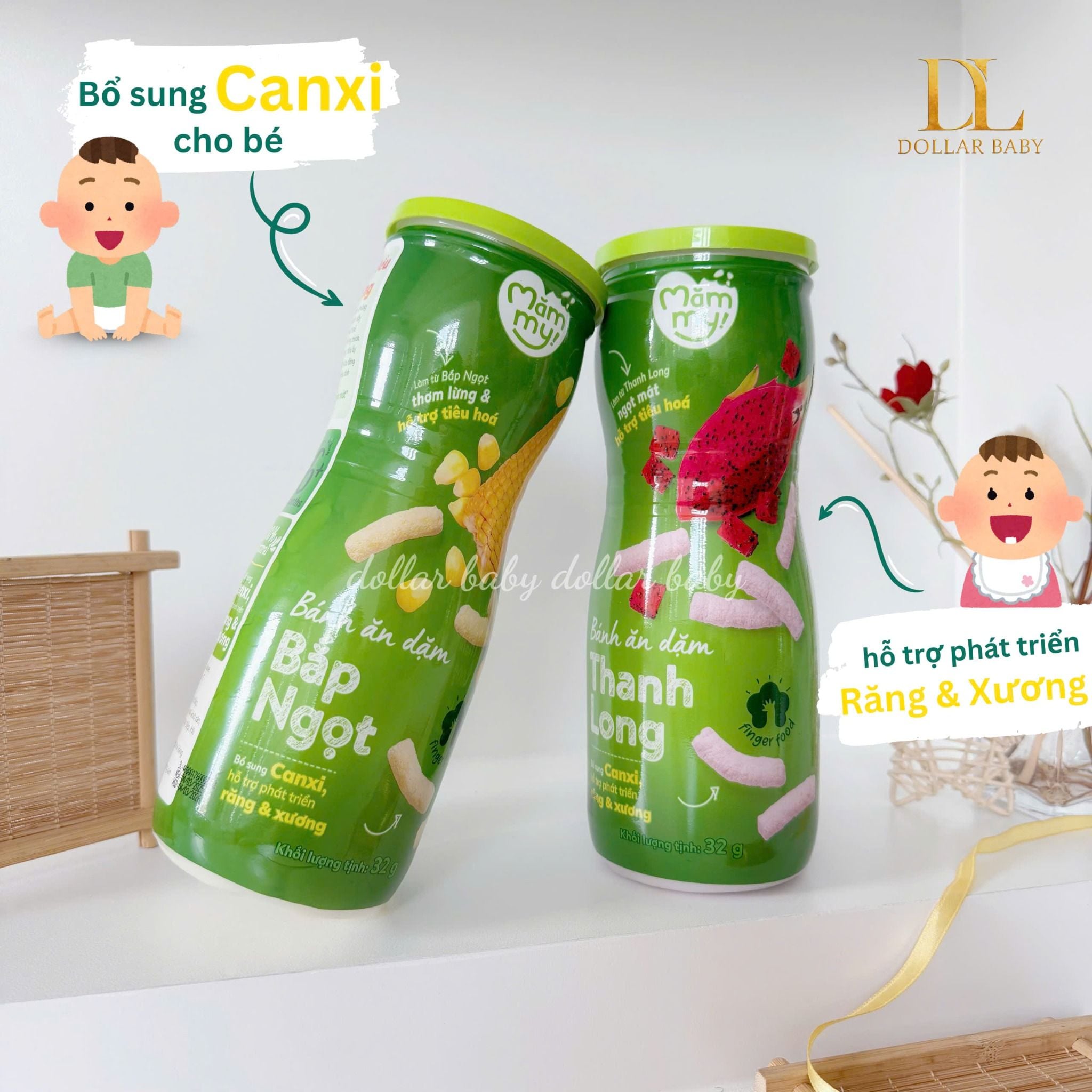  Bánh ăn dặm Mămmy - Hũ 32 g 