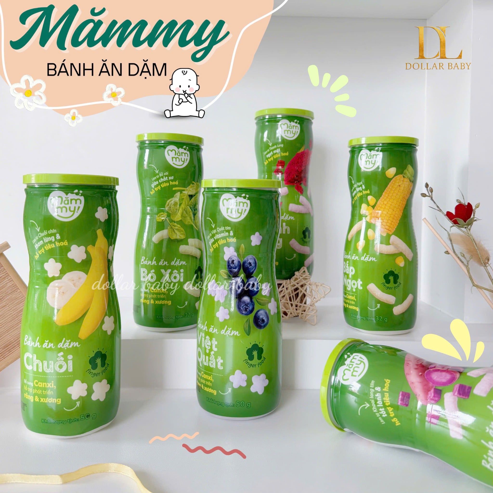  Bánh ăn dặm Mămmy - Hũ 32 g 