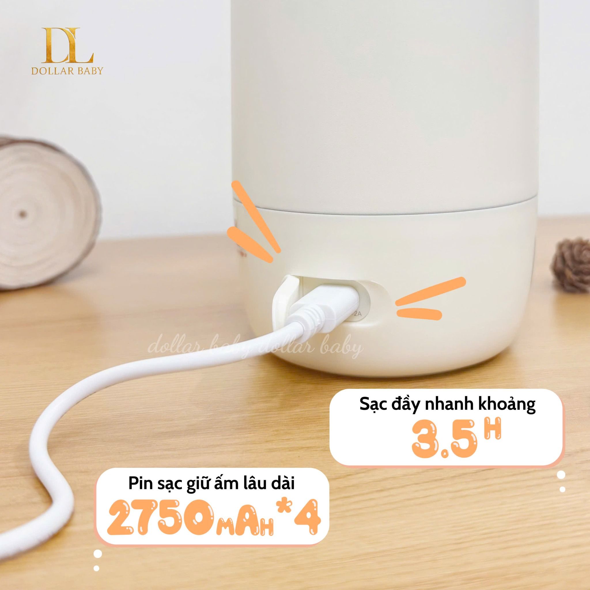  FATZ BABY - Bình Đun Hâm Và Đo Độ Tinh Khiết Nước Pha Sữa Di Động - Mini Smart 11 Plus 