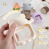  Gặm Nướu Gấu Thỏ Silicon - BARROT ( Kèm Hộp ) 