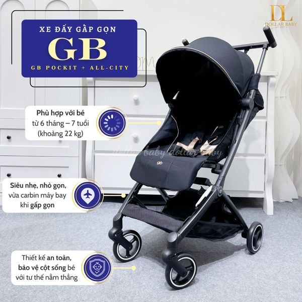  Xe đẩy gấp gọn GB Pockit + All - City 