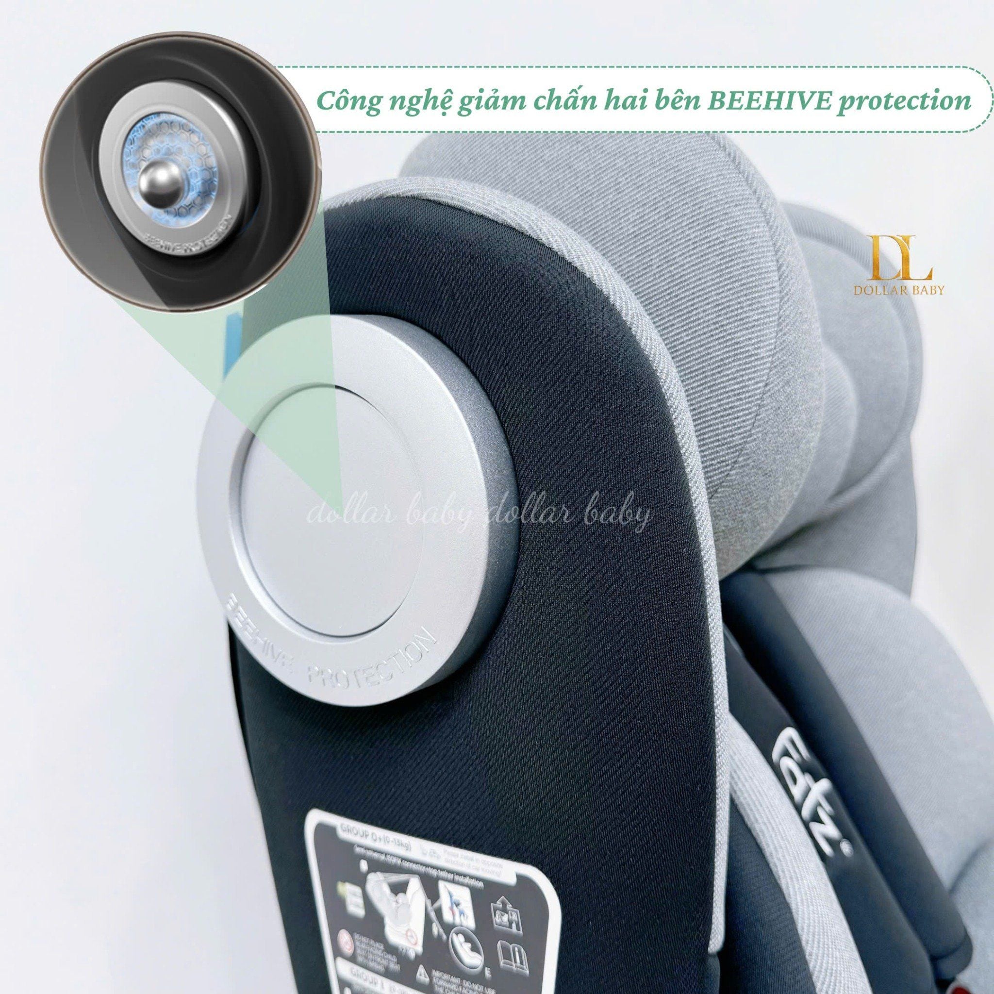  FATZ BABY - Ghế ô tô 360 độ có ISOFIX và TOP TETHER - Protect 1 