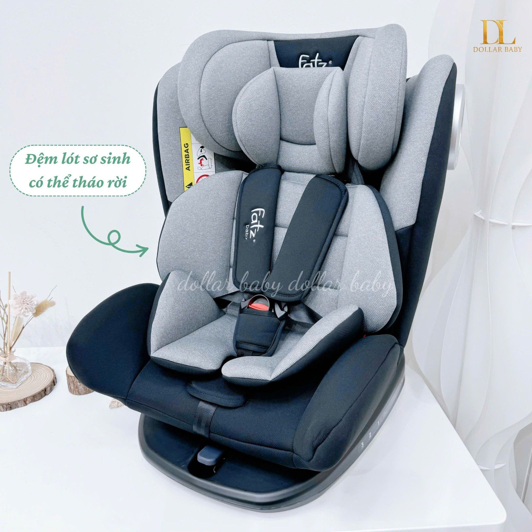  FATZ BABY - Ghế ô tô 360 độ có ISOFIX và TOP TETHER - Protect 1 
