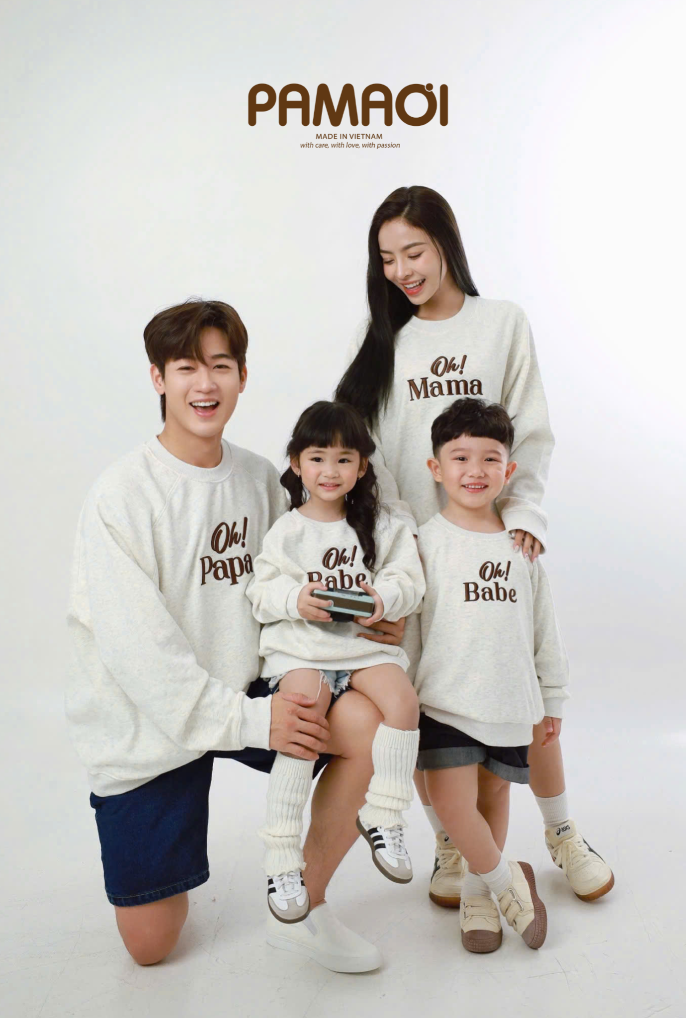  Áo Sweater Nỉ Lông Cáo Premium Oh! MAMA PAPA BABE 