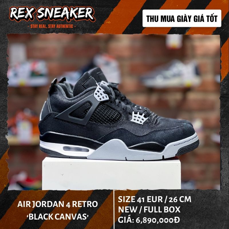 Nike Air Jordan Retro Black Canvas [DH7138-006] – Rex Sneaker - Main Image