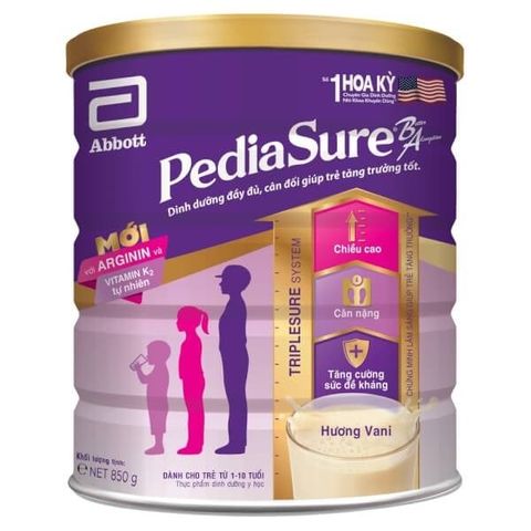  Sữa Pediasure Vani 850g 1 - 10 tuổi 