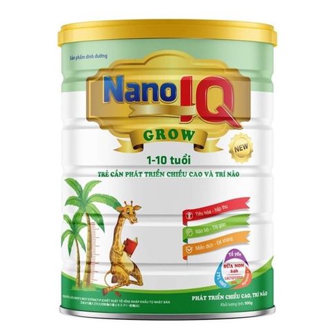  Sữa Nano IQ Grow 1-10 tuổi 900g 