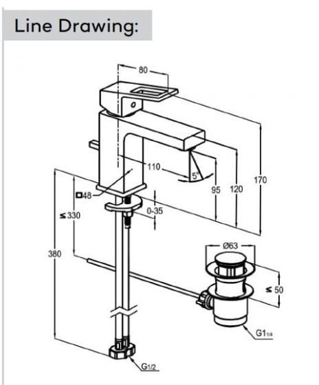 Vòi chậu nóng lạnh 38000-03