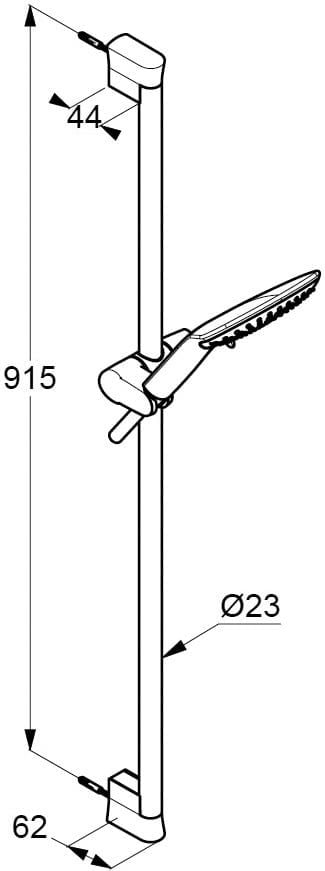 Thanh trượt sen tắm 6774005-00