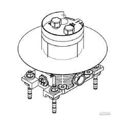 Bộ âm cho cây sen đặt sàn bồn tắm KLUDI FLEXX.BOXX 88088