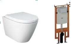 Bàn cầu treo tường RST23AWHA - két nước NEOFS04RAK8C