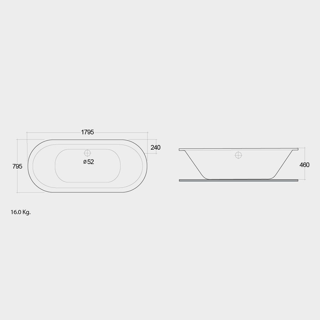 Bồn tắm xây BT36AWHA