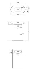 Chậu đặt bàn DESCT7000503A