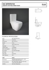 Bàn cầu một khối RAK-METROPOLITAN MP27AWHA