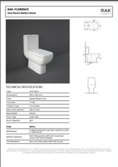 Bàn cầu một khối RAK-FLORENCE MP28AWHA