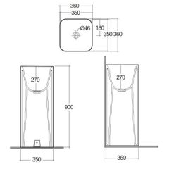 Chậu đặt sàn PETFS23600AWHA BTRFSPPR001