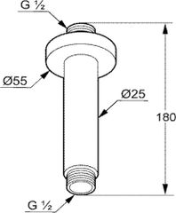 Thanh treo bát sen gắn trần RAK10011