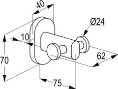 Móc áo đôi RAK23005