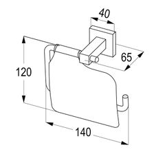 Hộp giấy vệ sinh RAK24004
